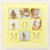 Personalisiert Gelber Untersetzer - Benutzerdefini (Vorderseite)