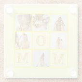 Personalisiert Gelber Untersetzer - Benutzerdefini (Rückseite)