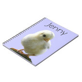 Personalisiert-Gelbes-Chick-Notebook Notizblock (Linke Seite)