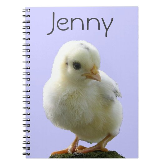 Personalisiert-Gelbes-Chick-Notebook Notizblock (Vorderseite)