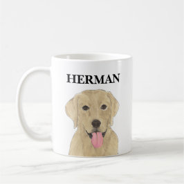 Personalisiert-gelbes Labrador Kaffeetasse