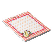 Personalisiert-gelbes Labrador und grün Notizblock (angewinkelt)