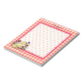 Personalisiert-gelbes Labrador und grün Notizblock (Rotiert)