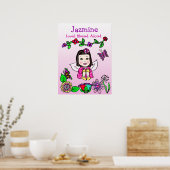 Personalisiert geliebte, gesegnete und bewunderte  poster (Küche)