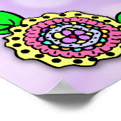 Personalisiert geliebte, gesegnete und bewunderte  poster (Ecke)