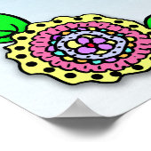 Personalisiert geliebte, gesegnete und bewunderte  poster (Ecke)