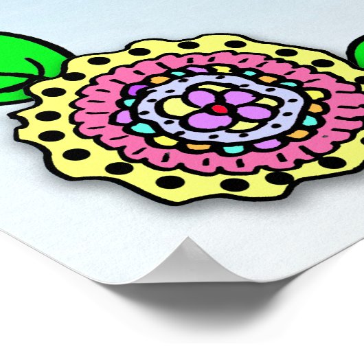 Personalisiert geliebte, gesegnete und bewunderte  poster (Ecke)