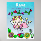 Personalisiert geliebte, gesegnete und bewunderte  poster (Vorne)