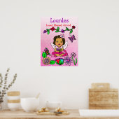 Personalisiert geliebte, gesegnete und bewunderte  poster (Küche)