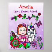 Personalisiert geliebte, gesegnete und bewunderte poster (Vorne)