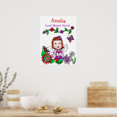 Personalisiert geliebte, gesegnete und bewunderte  poster (Küche)