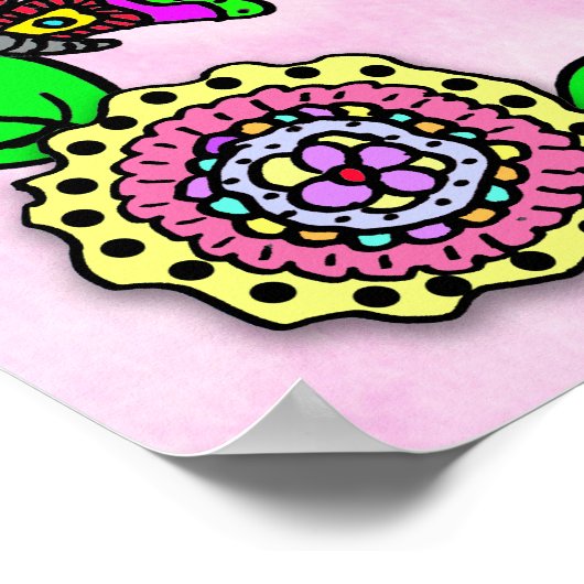 Personalisiert geliebte, gesegnete und bewunderte  poster (Ecke)