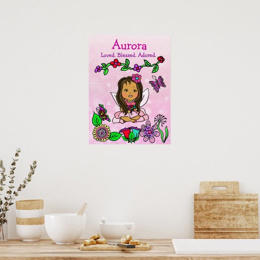 Personalisiert geliebte, gesegnete und bewunderte poster (Küche)