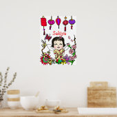 Personalisiert geliebte, gesegnete und bewunderte poster (Küche)