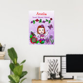 Personalisiert geliebte, gesegnete und bewunderte  poster (Heimbüro)