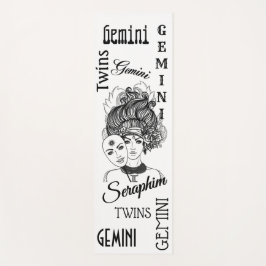 Personalisiert Gemini Masked Lady Zodiac Yogamatte