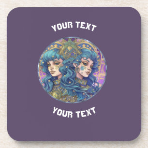 PERSONALISIERT GEMINI ZODIAC SIGN GETRÄNKEUNTERSETZER