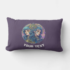 PERSONALISIERT GEMINI ZODIAC SIGN LENDENKISSEN