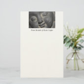 Personalisiert Gentle Buddha Face Briefpapier (Stehend Vorderseite)