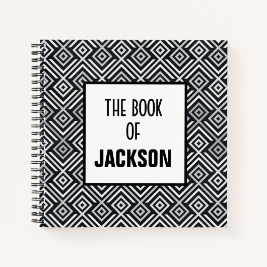 Personalisiert geometrisch notizblock (Vorderseite)