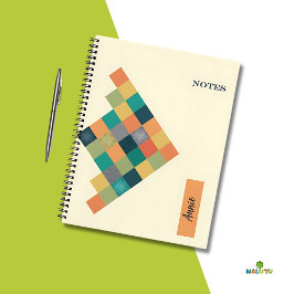 Personalisiert Geometrisches Notebook - Zurück zur Notizblock