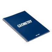 Personalisiert Geometry Simple Royal Blue Notizblock (Rechte Seite)