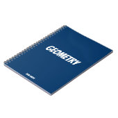 Personalisiert Geometry Simple Royal Blue Notizblock (Linke Seite)