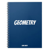 Personalisiert Geometry Simple Royal Blue Notizblock (Vorderseite)