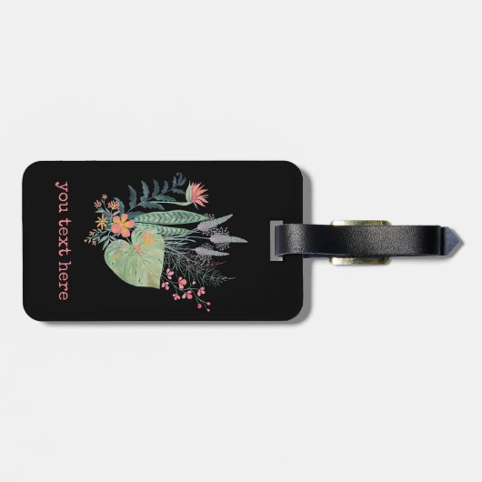 personalisiert gepäckanhänger (Rückseite horizontal)