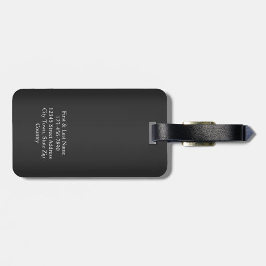 Personalisiert Gepäckanhänger (Rückseite horizontal)