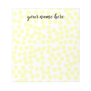 Personalisiert gepunktetes Notepad Notizblock