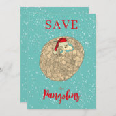 Personalisiert Gerettet Pangolin Weihnachten (Vorne/Hinten)