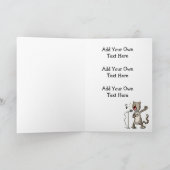 Personalisiert gesangsfähige Cat Grußkarten/Multi- Karte (Innenseite)