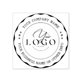 Personalisiert | GESCHÄFTSLOGO MODERNER UNTERNEHME Gummistempel