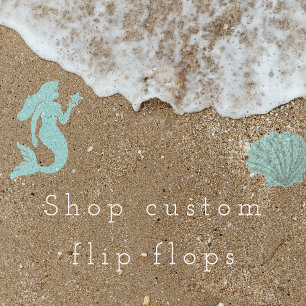 personalisiert, Geschenk für sie, Strand, Geburtst Badesandalen