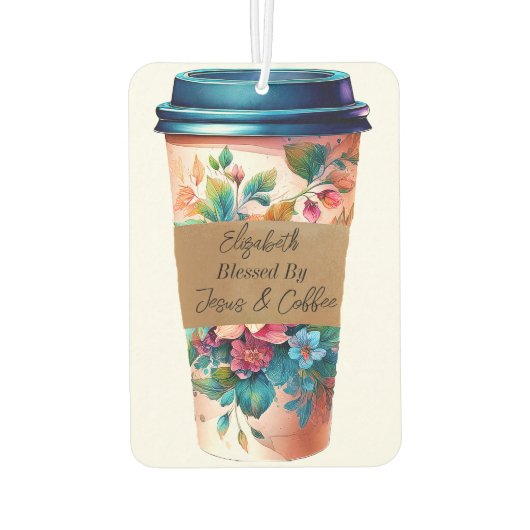 Personalisiert gesegnet autolufterfrischer (Rückseite)