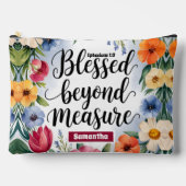 Personalisiert gesegnet jenseits der Messgröße Chr Zubehörtasche (Vorderseite)