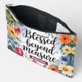 Personalisiert gesegnet jenseits der Messgröße Chr Zubehörtasche (Offen)