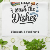 Personalisiert gesegnet sind diejenigen, die helfe geschirrtuch (Gefaltet)