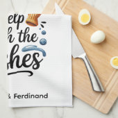 Personalisiert gesegnet sind diejenigen, die helfe geschirrtuch (Viertel Falte)