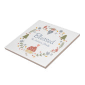 Personalisiert gesegnete, gemütliche Hütte Hygge Fliese (Seite)