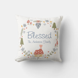 Personalisiert gesegnete, gemütliche Hütte Hygge Kissen