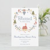 Personalisiert gesegnetes, dankbares Party Einladung (Stehend Vorderseite)