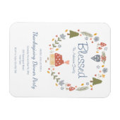 Personalisiert gesegnetes, dankbares Party Magnet (Horizontal)