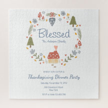 Personalisiert gesegnetes, dankbares Party
