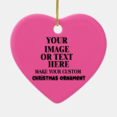 Personalisiert gestalten Sie Ihr eigenes Weihnacht Keramik Ornament (Hinten)