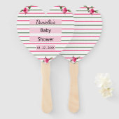 Personalisiert gestreiftes Floral Spray Fächer (Vorne und Hinten)