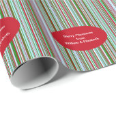 Personalisiert gestrichen geschenkpapier (Rolleneckpunkt)