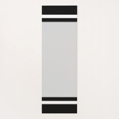 Personalisiert gestrichen Schwarz/Weiß auf Grau Yogamatte (Rückseite)