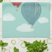 Personalisiert gestrichene Heißluftballons Geschirrtuch (Gefaltet)
